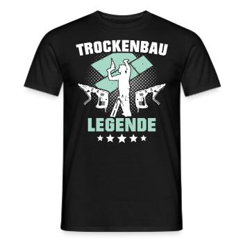 Trockenbauer Trockenbaumonteur Trockenbau - Männer T-Shirt - Schwarz - Vorne - AI Model Male 178 light (178cm)