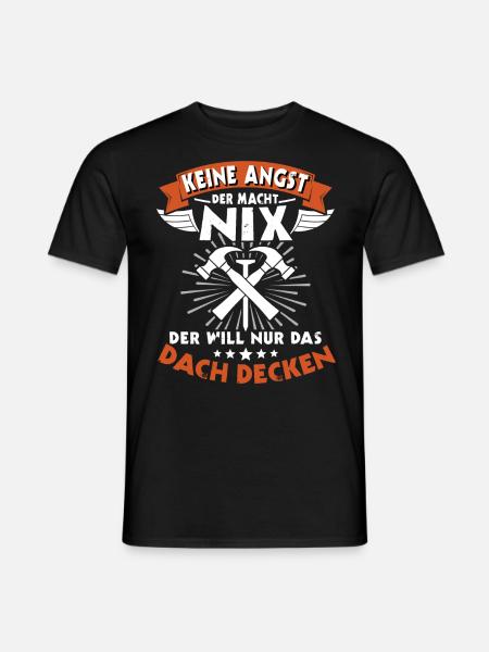 Dachdecker Handwerker Dachdecken - Männer T-Shirt - Schwarz