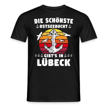 Lübeck Sprüche Hansestadt Luebeck - Männer T-Shirt - Schwarz - Vorne - AI Model Male 178 light (178cm)
