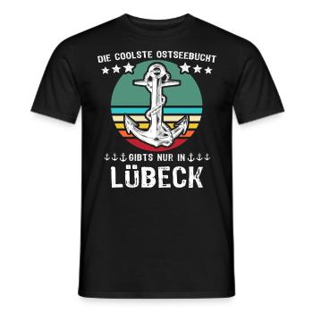 Lübeck Hansestadt Luebeck - Männer T-Shirt - Schwarz - Vorne - AI Model Male 178 light (178cm)