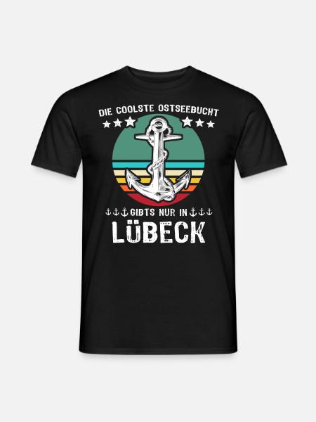 Lübeck Hansestadt Luebeck - Männer T-Shirt - Schwarz