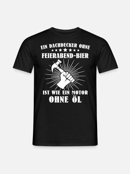 Dachdecker - Männer T-Shirt - Schwarz