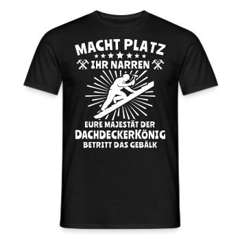 Dachdecker Dachdecken - Männer T-Shirt - Schwarz - Vorne - AI Model Male 178 light (178cm)