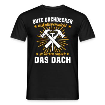 Dachdecker Dachspengler Dachklempner - Männer T-Shirt - Schwarz - Vorne - AI Model Male 178 light (178cm)
