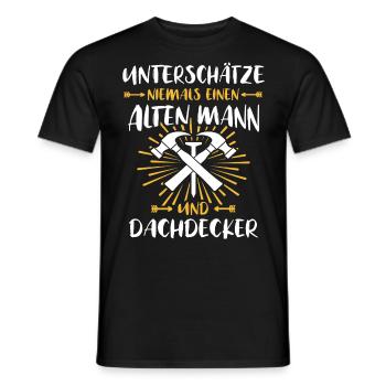 Dachdecker Dachspengler Dachklempner - Männer T-Shirt - Schwarz - Vorne - AI Model Male 178 light (178cm)