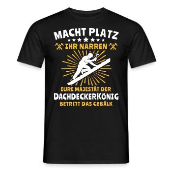 Dachdecker Dachspengler Dachklempner - Männer T-Shirt - Schwarz - Vorne - AI Model Male 178 light (178cm)