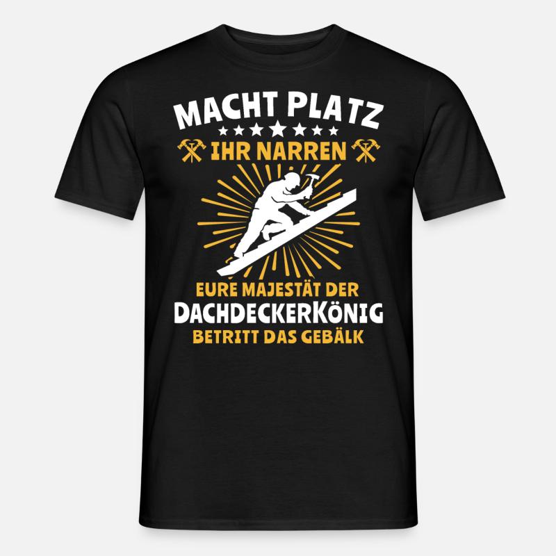 Dachdecker Dachspengler Dachklempner - Männer T-Shirt - Schwarz