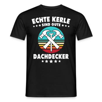 Dachdecker Dachspengler Dachklempner - Männer T-Shirt - Schwarz - Vorne - AI Model Male 178 light (178cm)
