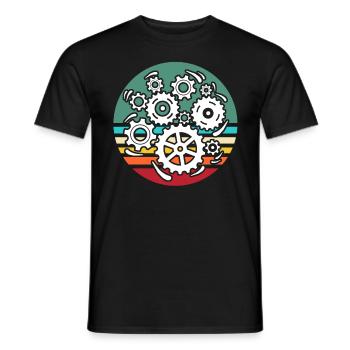 Machinist Machine Operator Machinists - Men's T-Shirt - black - Front - AI Model Male 178 light (178cm)
