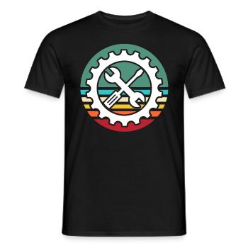 Machinist Machine Operator Machinists - Men's T-Shirt - black - Front - AI Model Male 178 light (178cm)