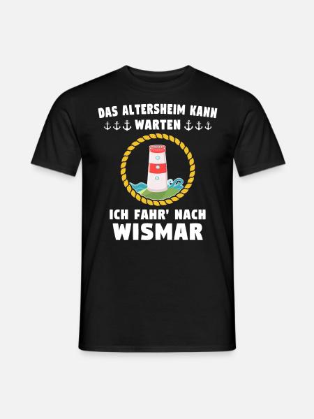 Wismar Ostsee Urlaub - Männer T-Shirt - Schwarz