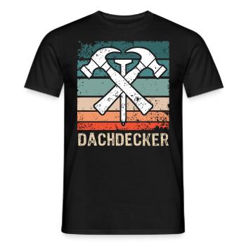 Dachdecker Dachspengler Dachklempner - Männer T-Shirt - Schwarz - Vorne - AI Model Male 178 light (178cm)
