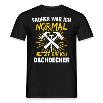 Dachdecker Dachspengler Dachklempner - Männer T-Shirt - Schwarz - Vorne - AI Model Male 178 light (178cm)