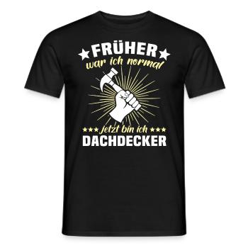 Dachdecker Dachspengler Dachklempner - Männer T-Shirt - Schwarz - Vorne - AI Model Male 178 light (178cm)