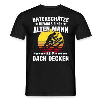 Dachdecker Dachspengler Dachklempner - Männer T-Shirt - Schwarz - Vorne - AI Model Male 178 light (178cm)