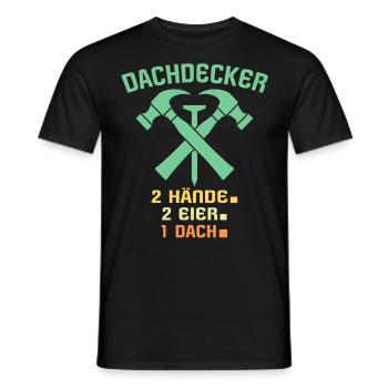 Dachdecker Dachspengler Dachklempner - Männer T-Shirt - Schwarz - Vorne - AI Model Male 178 light (178cm)