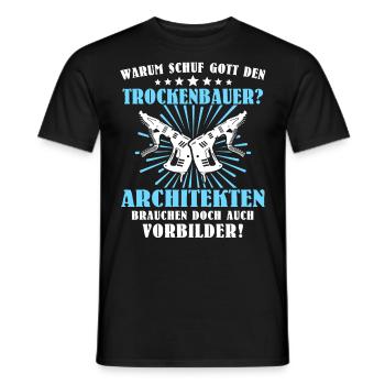 Trockenbauer Sprüche Trockenbau - Männer T-Shirt - Schwarz - Vorne - AI Model Male 178 light (178cm)