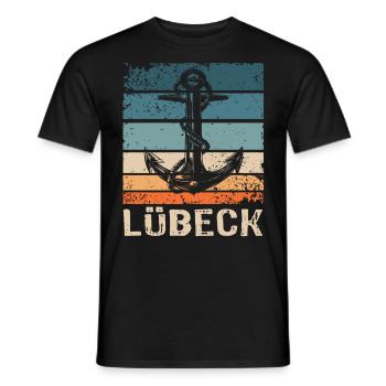Lübeck Ostsee Sprüche Lübecker - Männer T-Shirt - Schwarz - Vorne - AI Model Male 178 light (178cm)