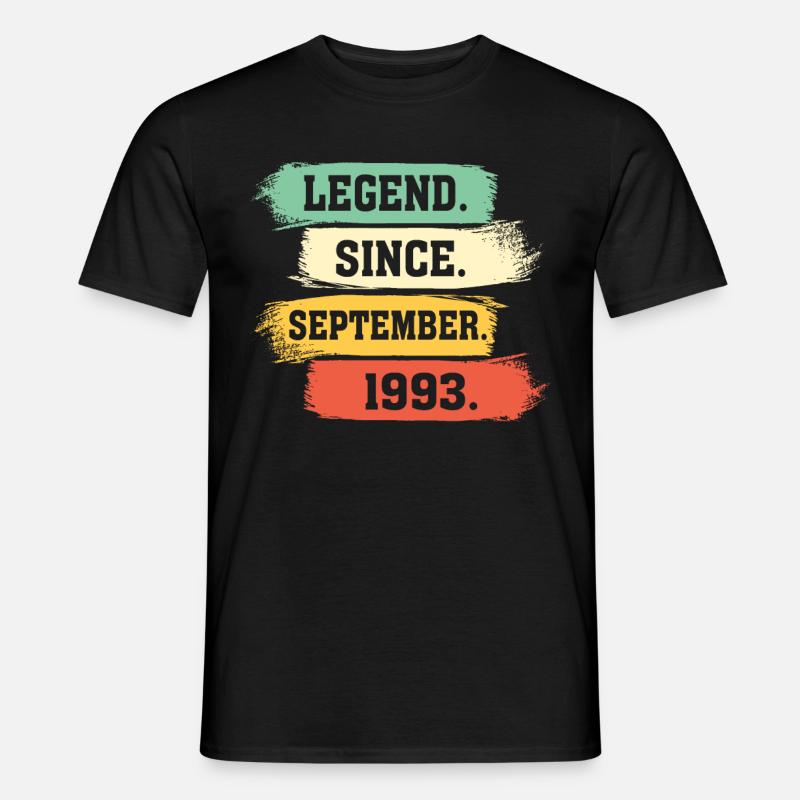 Legend since September 1993 - Männer T-Shirt - Schwarz