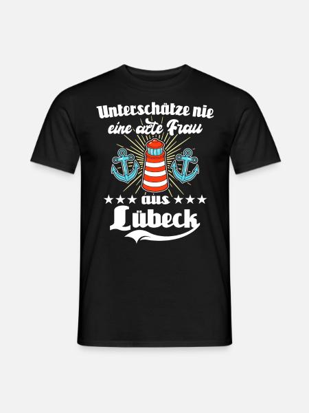 Lübeck Ostsee Lübecker Sprüche - Männer T-Shirt - Schwarz