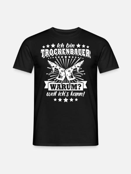 Trockenbaumonteur - Männer T-Shirt - Schwarz