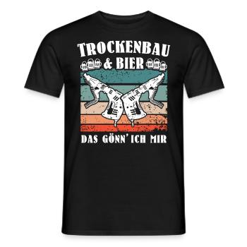 Trockenbauer Trockenbaumonteur Trockenbau - Männer T-Shirt - Schwarz - Vorne - AI Model Male 178 light (178cm)