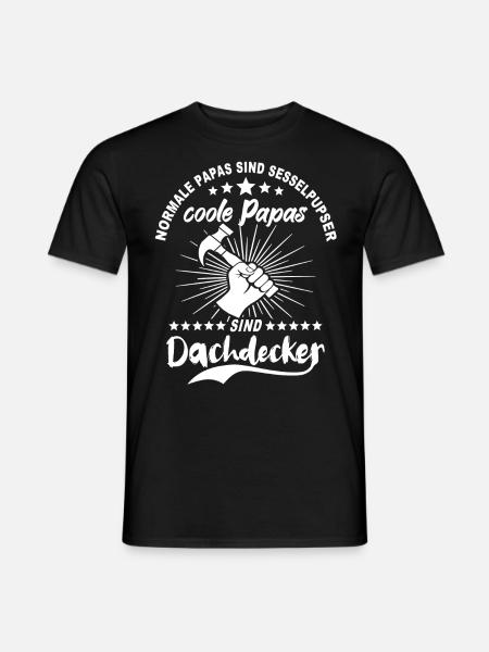 Dachdecker Papa - Männer T-Shirt - Schwarz