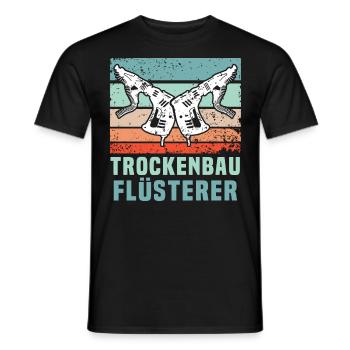 Trockenbauer Trockenbaumonteur Trockenbau - Männer T-Shirt - Schwarz - Vorne - AI Model Male 178 light (178cm)