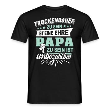 Trockenbauer Trockenbaumonteur Trockenbau - Männer T-Shirt - Schwarz - Vorne - AI Model Male 178 light (178cm)