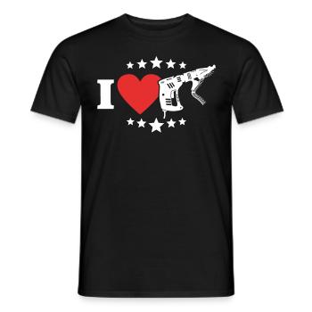 Drywall occupation Drywall fitter Drywall - Men's T-Shirt - black - Front - AI Model Male 178 light (178cm)