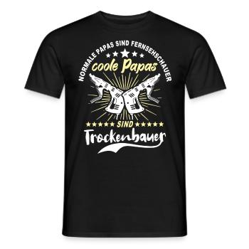 Trockenbau Papa Trockenbauer Papas - Männer T-Shirt - Schwarz - Vorne - AI Model Male 178 light (178cm)