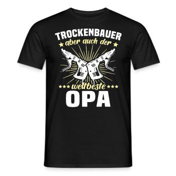 Trockenbau Opa Trockenbauer Opas - Männer T-Shirt - Schwarz - Vorne - AI Model Male 178 light (178cm)