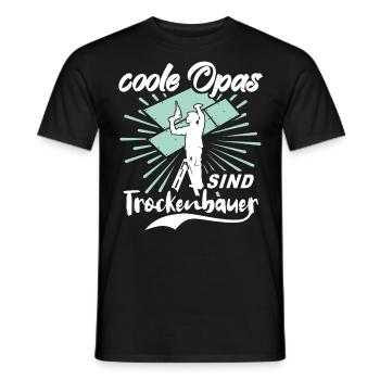 Trockenbau Opa Trockenbauer Opas - Männer T-Shirt - Schwarz - Vorne - AI Model Male 178 light (178cm)