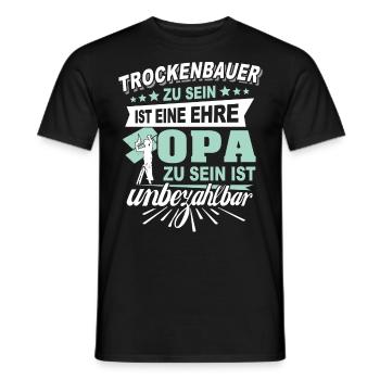 Trockenbau Opa Trockenbauer Opas - Männer T-Shirt - Schwarz - Vorne - AI Model Male 178 light (178cm)