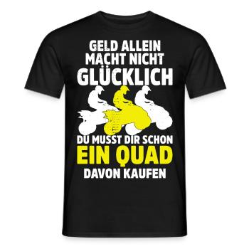 Quadfahrer Geschenkidee Quadfahren Quad ATV - Männer T-Shirt - Schwarz - Vorne - AI Model Male 178 light (178cm)