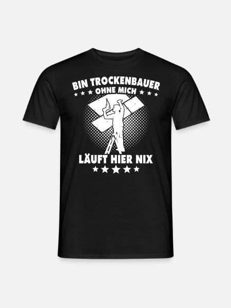 Trockenbaumonteur - Männer T-Shirt - Schwarz