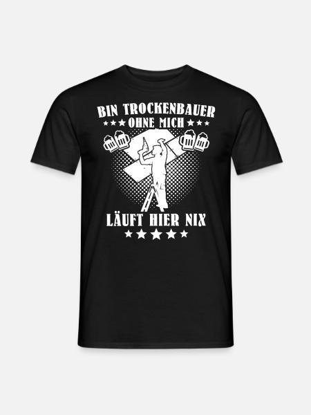 Trockenbaumonteur - Männer T-Shirt - Schwarz