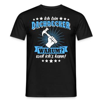 Dachdecker Dachspengler Dachklempner - Männer T-Shirt - Schwarz - Vorne - AI Model Male 178 light (178cm)