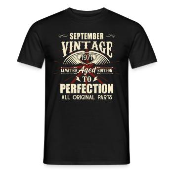 Retro Legenden Geburtstag Geschenk September 1971 - Männer T-Shirt - Schwarz - Vorne - AI Model Male 178 light (178cm)