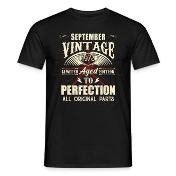 Retro Legenden Geburtstag Geschenk September 1973 - Männer T-Shirt - Schwarz - Vorne - AI Model Male 178 light (178cm)