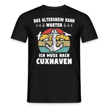 Cuxhaven Sprüche Cuxhavener Urlaub - Männer T-Shirt - Schwarz - Vorne - AI Model Male 178 light (178cm)
