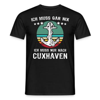 Cuxhaven Sprüche Cuxhavener Urlaub - Männer T-Shirt - Schwarz - Vorne - AI Model Male 178 light (178cm)