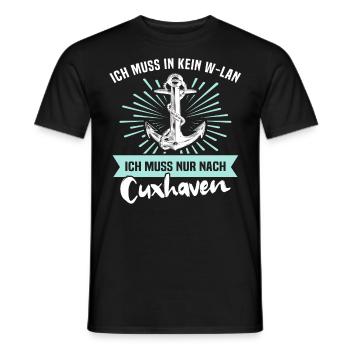 Cuxhaven Sprüche Cuxhavener Urlaub - Männer T-Shirt - Schwarz - Vorne - AI Model Male 178 light (178cm)