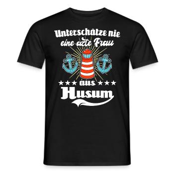 Husum Urlaub Husumer Nordsee - Männer T-Shirt - Schwarz - Vorne - AI Model Male 178 light (178cm)