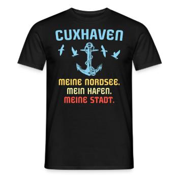 Cuxhaven Souvenir Cuxhavener Nordsee - Männer T-Shirt - Schwarz - Vorne - AI Model Male 178 light (178cm)