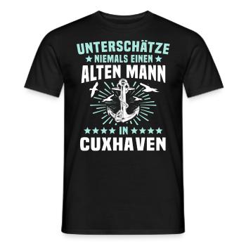 Cuxhaven Souvenir Cuxhavener Nordsee - Männer T-Shirt - Schwarz - Vorne - AI Model Male 178 light (178cm)