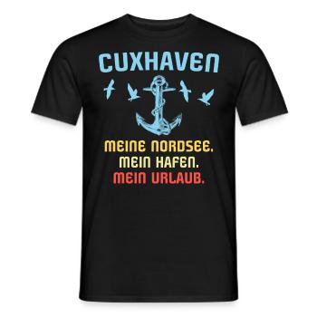 Cuxhaven Sprüche Cuxhavener Souvenir - Männer T-Shirt - Schwarz - Vorne - AI Model Male 178 light (178cm)