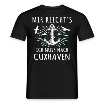 Cuxhaven Nordsee Cuxhavener - Männer T-Shirt - Schwarz - Vorne - AI Model Male 178 light (178cm)