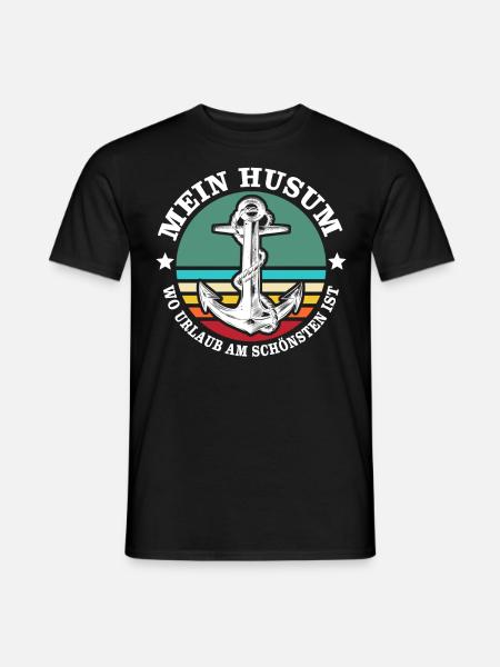 Husum Souvenir Husumer - Männer T-Shirt - Schwarz