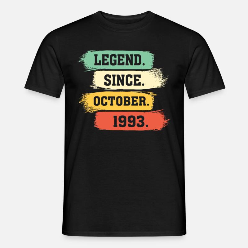 Legend since October 1993 - Männer T-Shirt - Schwarz